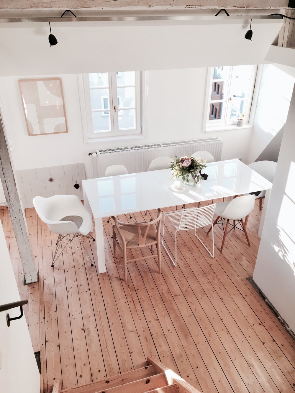 skandináv minimalista lakás inspiráció loft