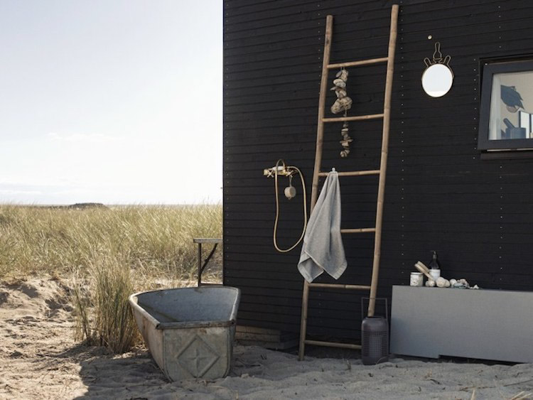 tengerparti kis ház dániában 20 négyzetméter lakberendezés nyaraló skandináv stílus